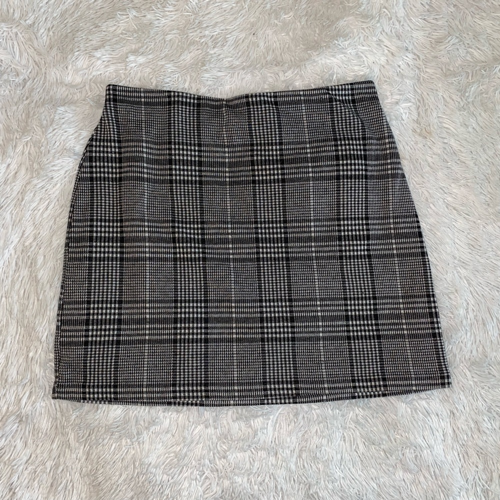 Plaid mini skirt